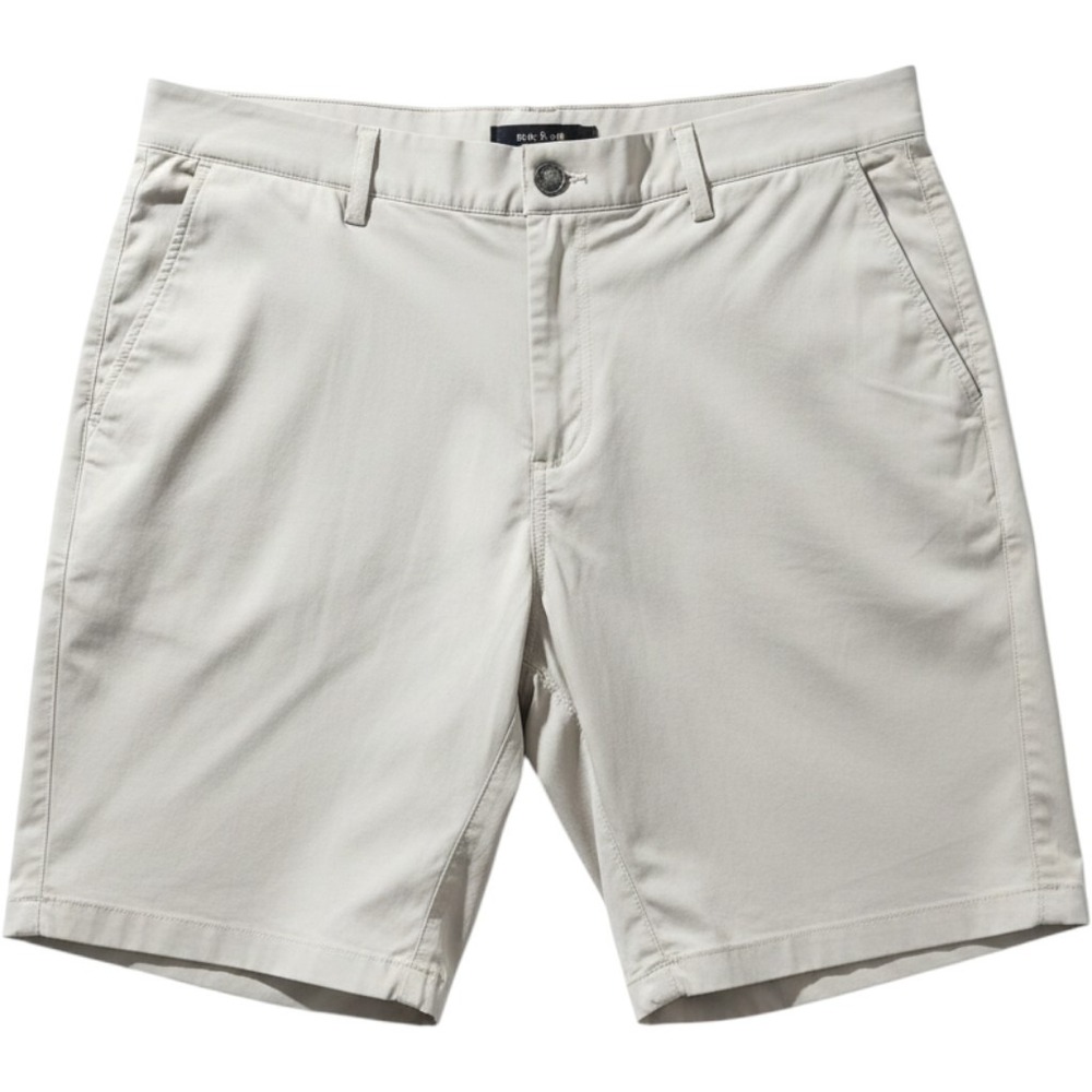 Redvanly Mens XL Golf Shorts Beige 9 Inch Inseam Performance Stretch Flat Front